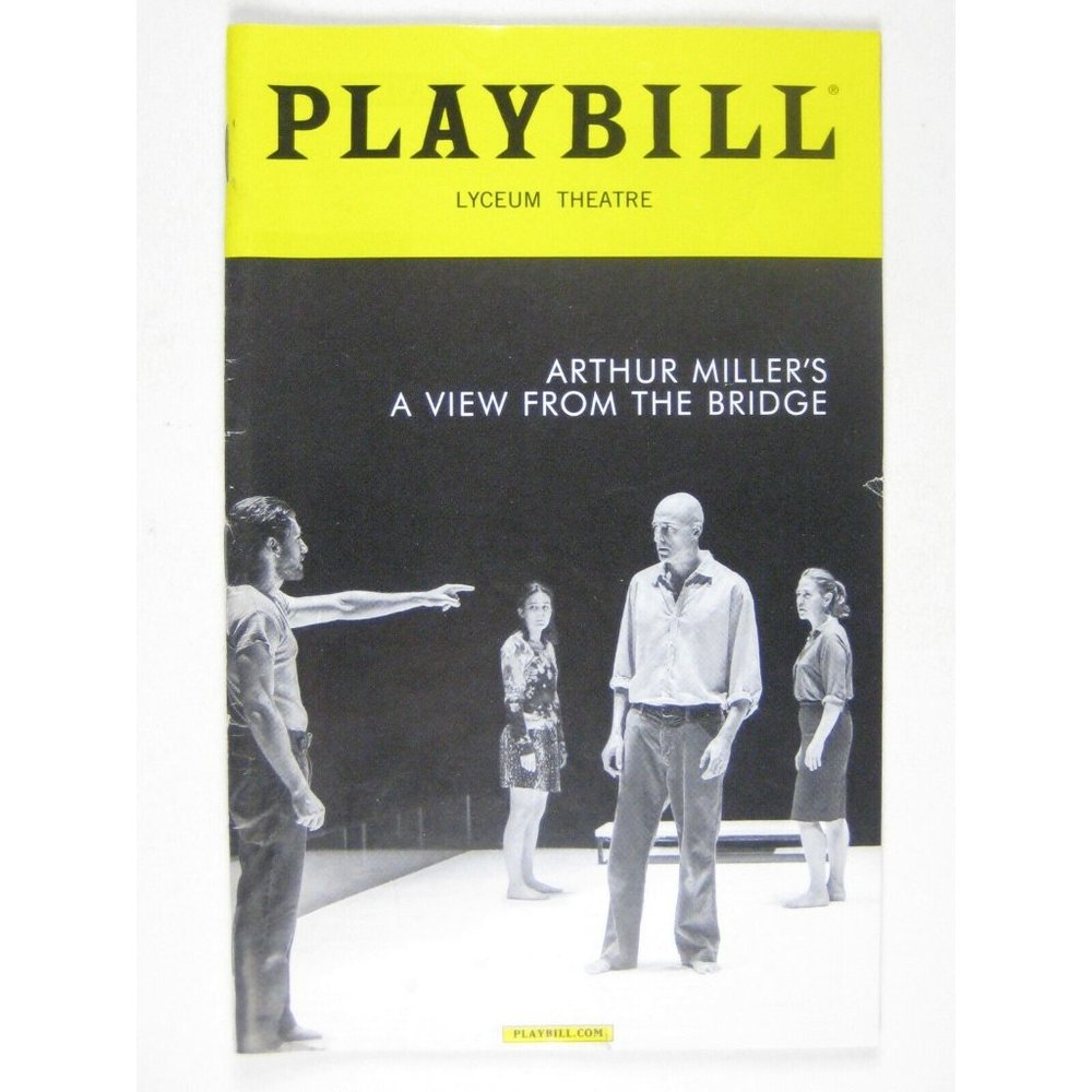 Arthur Miller view from Bridge Playbill December 2015 Mark Strong Nicola Walker
